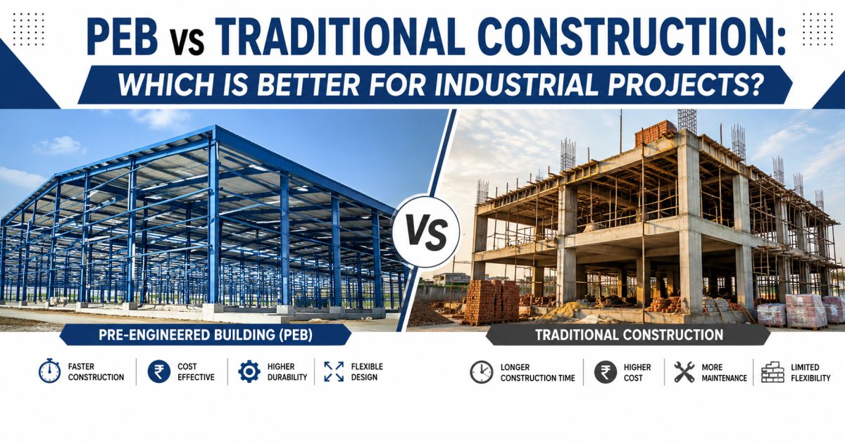 PEB vs Traditional Construction: Which is Better for Industrial Projects?