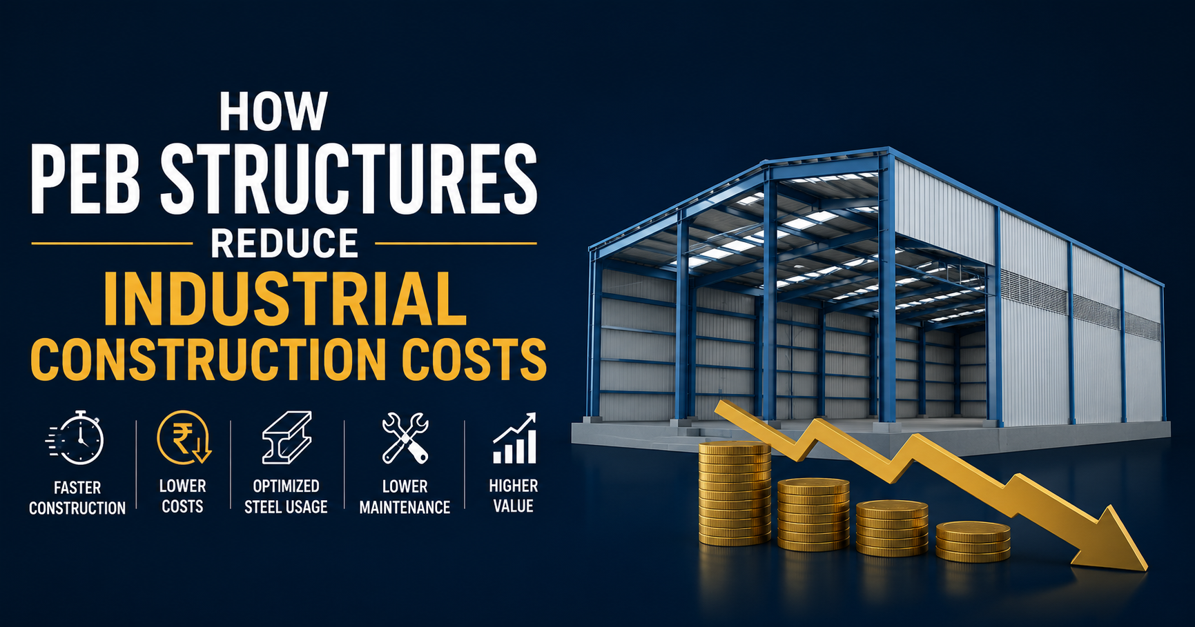 How PEB Structures Reduce Industrial Construction Costs