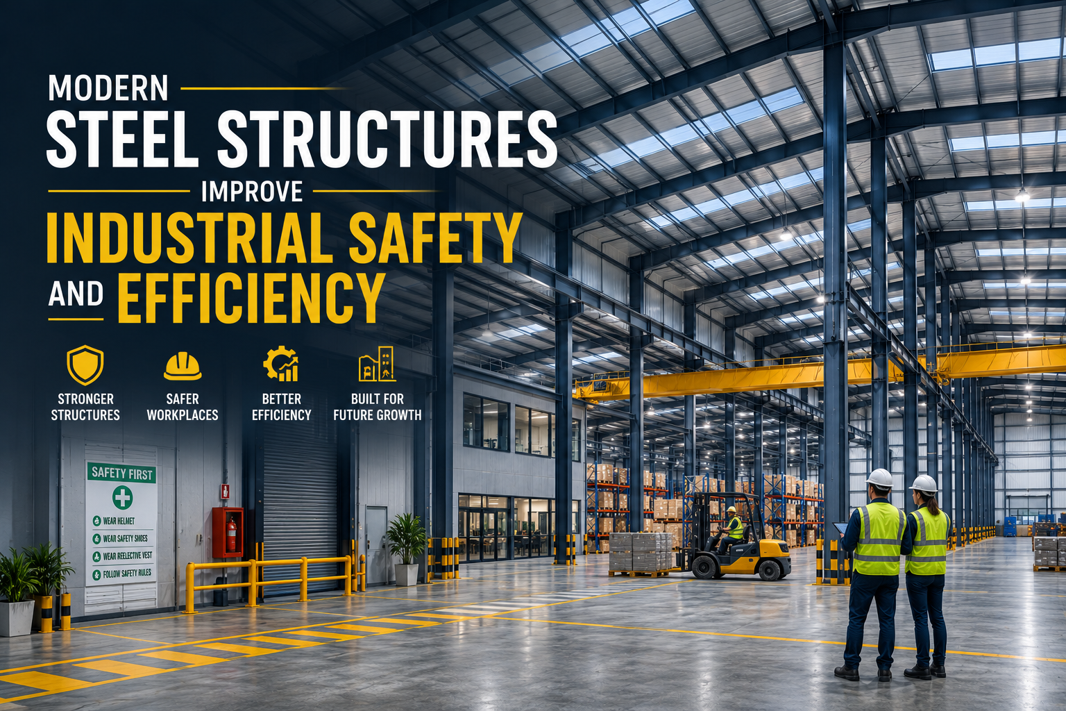 How Modern Steel Structures Improve Industrial Safety and Efficiency